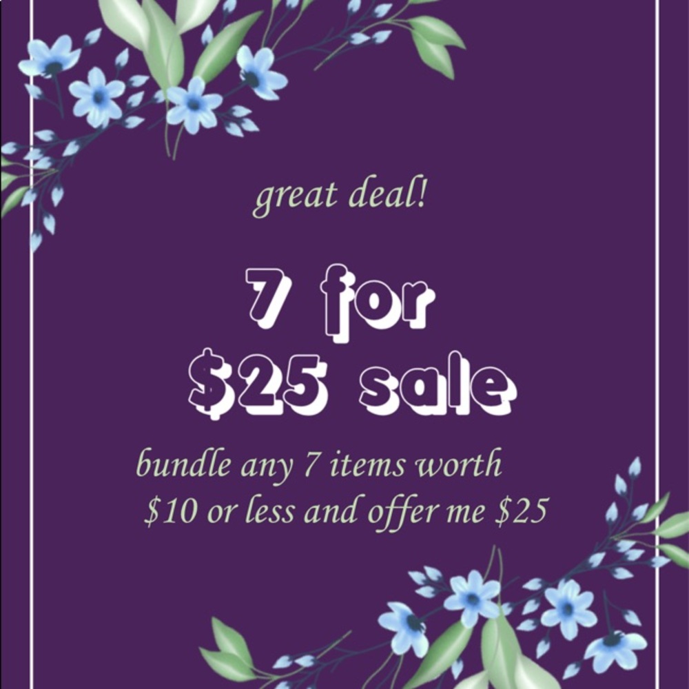 7 for $25 sale 🤩